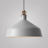 Industrial Style Metal Pendant Light With Adjustable Cord - 1-Light 8.5’/13’ Width Domed