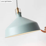 Industrial Style Metal Pendant Light With Adjustable Cord - 1-Light 8.5’/13’ Width Domed