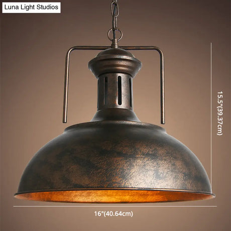 Industrial Swivel Joint Pendant Lighting Fixture: Metal Ceiling Light- Hang In Style!