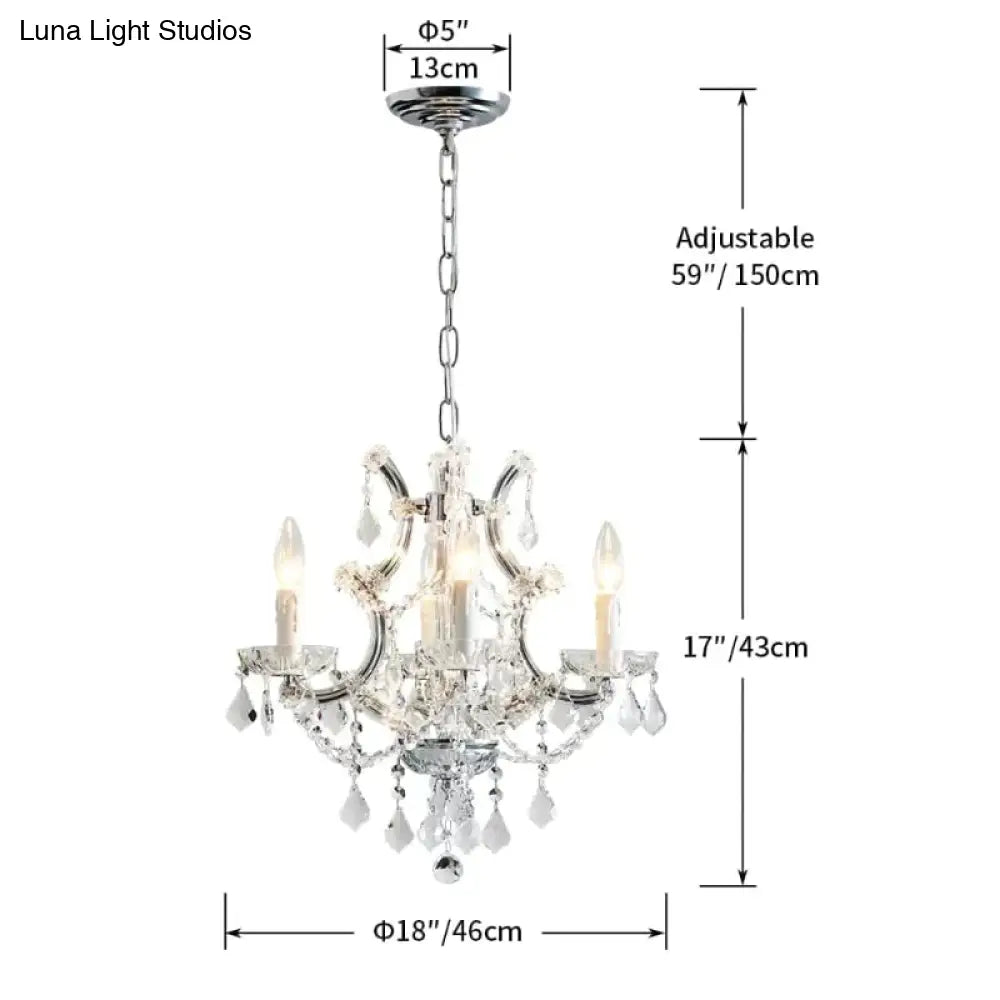 Jasen V - Europe Crystal Chandelier For Loft Living Room Bedroom Kitchen Home Decoration Chandelier