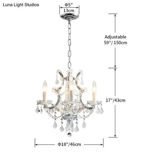 Jasen V - Europe Crystal Chandelier For Loft Living Room Bedroom Kitchen Home Decoration Chandelier