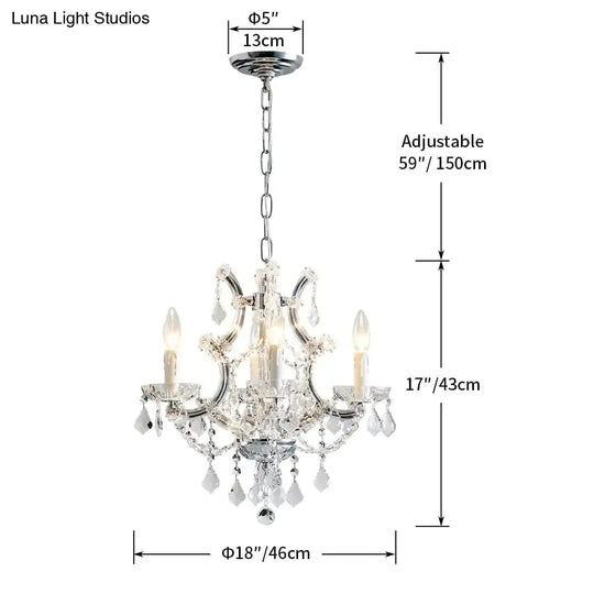 Jasen V - Europe Crystal Chandelier For Loft Living Room Bedroom Kitchen Home Decoration Chandelier