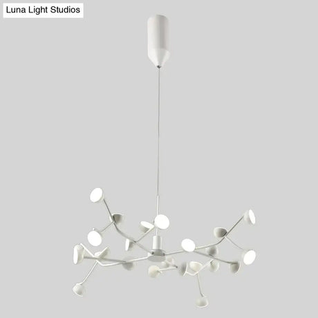 Josephine - Hanging Lamp Nordic Tree Branch Iron Art Light 24 Heads White / Lighting