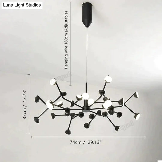 Josephine - Hanging Lamp Nordic Tree Branch Iron Art Light