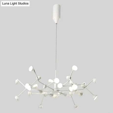 Josephine - Hanging Lamp Nordic Tree Branch Iron Art Light 36 Heads White / Lighting