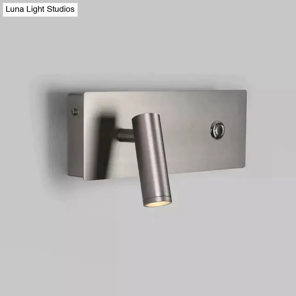 Kane | Nickel Led Dimmable Reading Wall Light Lamp