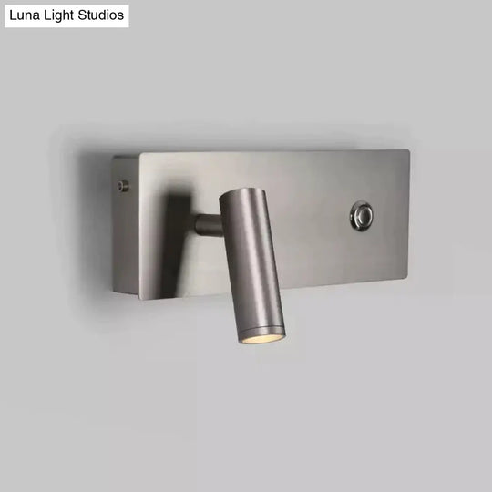 Kane | Nickel Led Dimmable Reading Wall Light Lamp