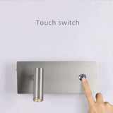 Kane | Nickel Led Dimmable Reading Wall Light Lamp