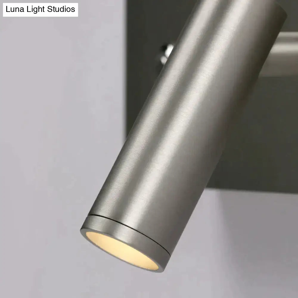 Kane | Nickel Led Dimmable Reading Wall Light Lamp