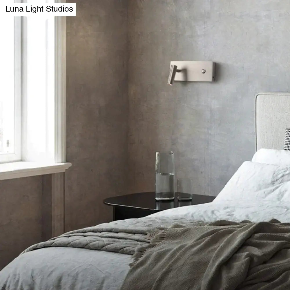 Kane | Nickel Led Dimmable Reading Wall Light Lamp