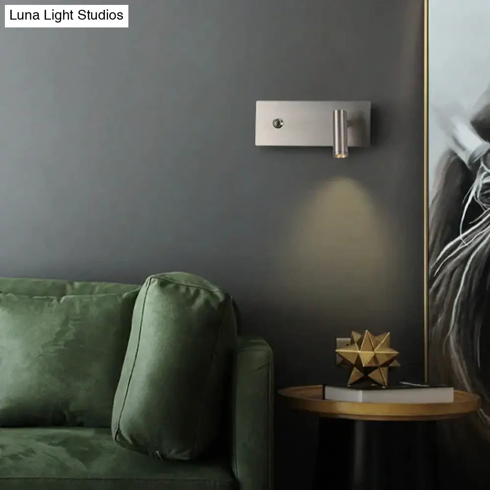 Kane | Nickel Led Dimmable Reading Wall Light Lamp