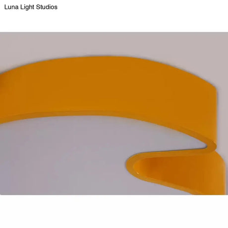Kids’ Maple Leaf Acrylic Led Ceiling Mount Light - Candy Colors For Shops