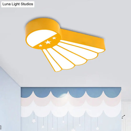 Kindergarten Ceiling Mounted Led Light For Kids’ Badminton Room (Blue/Green/Red)