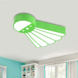 Kindergarten Ceiling Mounted Led Light For Kids’ Badminton Room (Blue/Green/Red) Green
