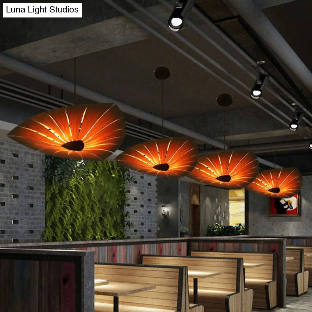 Large Leaf Shape Suspension Light For Restaurant Chandelier Lighting Pendant
