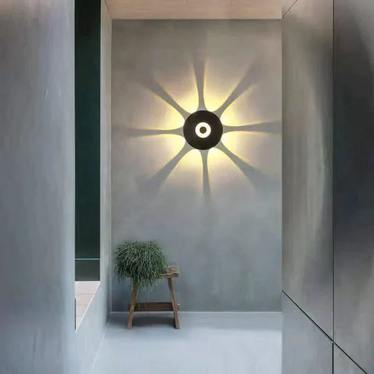 Latoya | Led Outdoor Wall Sconce D 12Cm / 4.7 8W Warm White Lighting