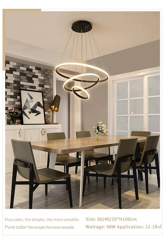 Laya – Minimalistische LED-Ring-Pendelleuchte