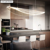 Leaf Shaped Acrylic Led Suspension Light - Natural Elegance For Dining Room