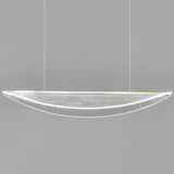 Leaf Shaped Acrylic Led Suspension Light - Natural Elegance For Dining Room