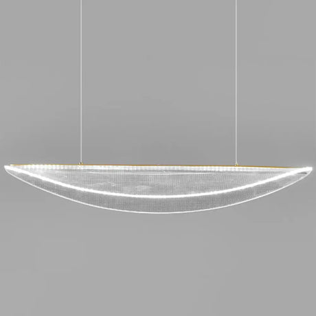 Leaf Shaped Acrylic Led Suspension Light - Natural Elegance For Dining Room