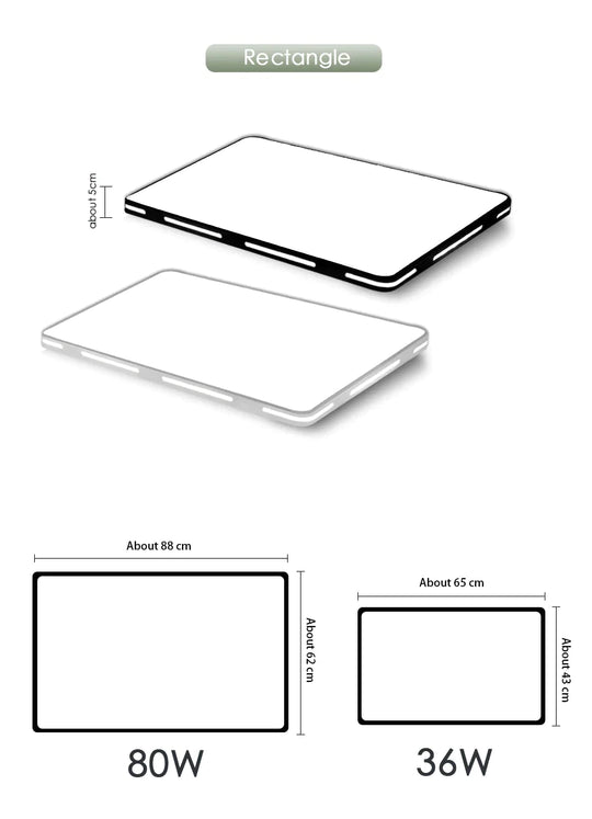 Leah -Modern Led Ceiling Light Lamp Lighting Fixture Surface Mount Flush Remote Control Dimmable