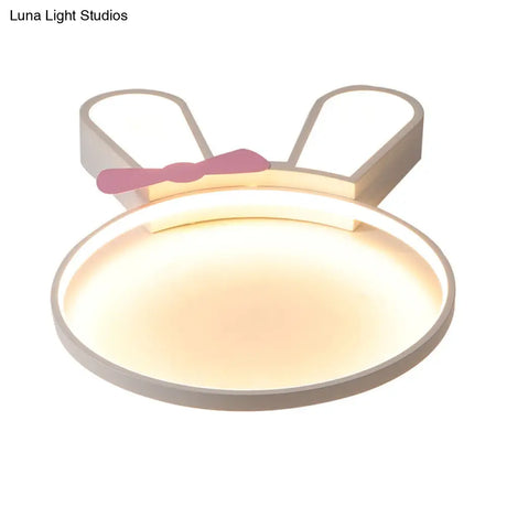 Led Bunny Outline Ceiling Light With Acrylic Shade - Warm/White