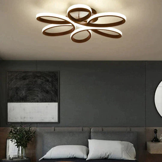 LED Ceiling Lamp Flower shaped Living Room Lamp Simple Study Hotel Light In The Bedroom Ceiling