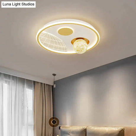 LED Ceiling Lamp Glass Living Room Lamp Dining Room Bedroom Modern Simple Lamp Ceiling