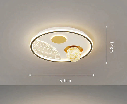 Led Ceiling Lamp Glass Living Room Dining Bedroom Modern Simple