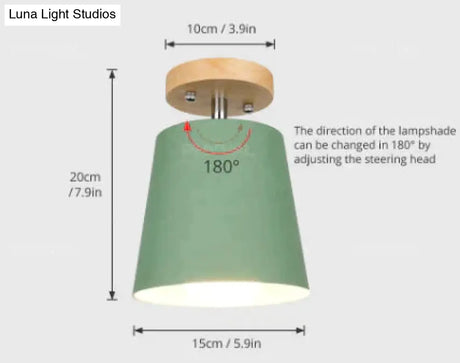 Led Ceiling Light Iron Wood Lamps Nordic Modern Lamp For Living Room Bedroom Decoration Fixture