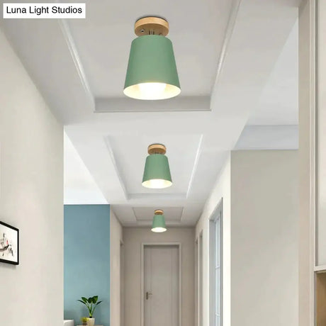 Led Ceiling Light Iron Wood Lamps Nordic Modern Lamp For Living Room Bedroom Decoration Fixture