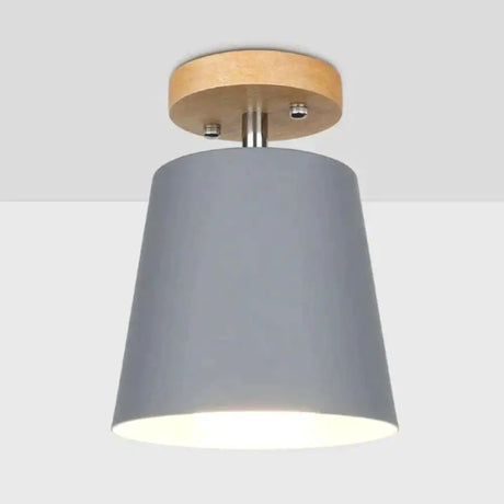 Led Ceiling Light Iron Wood Lamps Nordic Modern Lamp For Living Room Bedroom Decoration Fixture