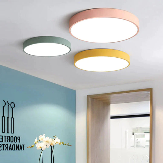 LED Deckenleuchte Moderne Panel Lampe Leuchte Oberflächenmontage Flush Fernbedienung