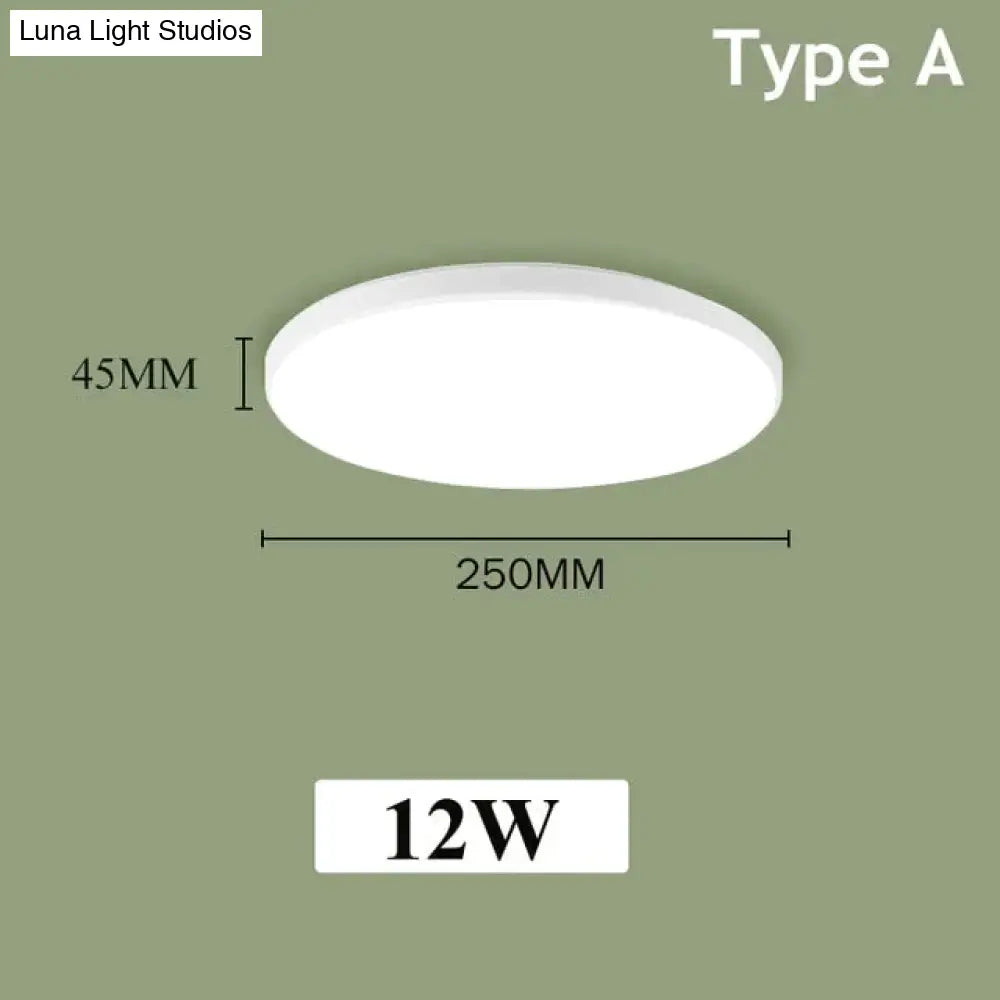 Led Ceiling Lights Modern Leds Lamp Light Fixtures Round Panel Lamps 12W 24W For Living Room