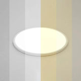 Led Ceiling Mount Fixture - Ultrathin & Simple Acrylic Flushmount Lighting In White / 31’ Remote