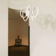 Led Chandelier Light Fixture: Modern Minimalist Design With White Acrylic Shade And White/Warm For