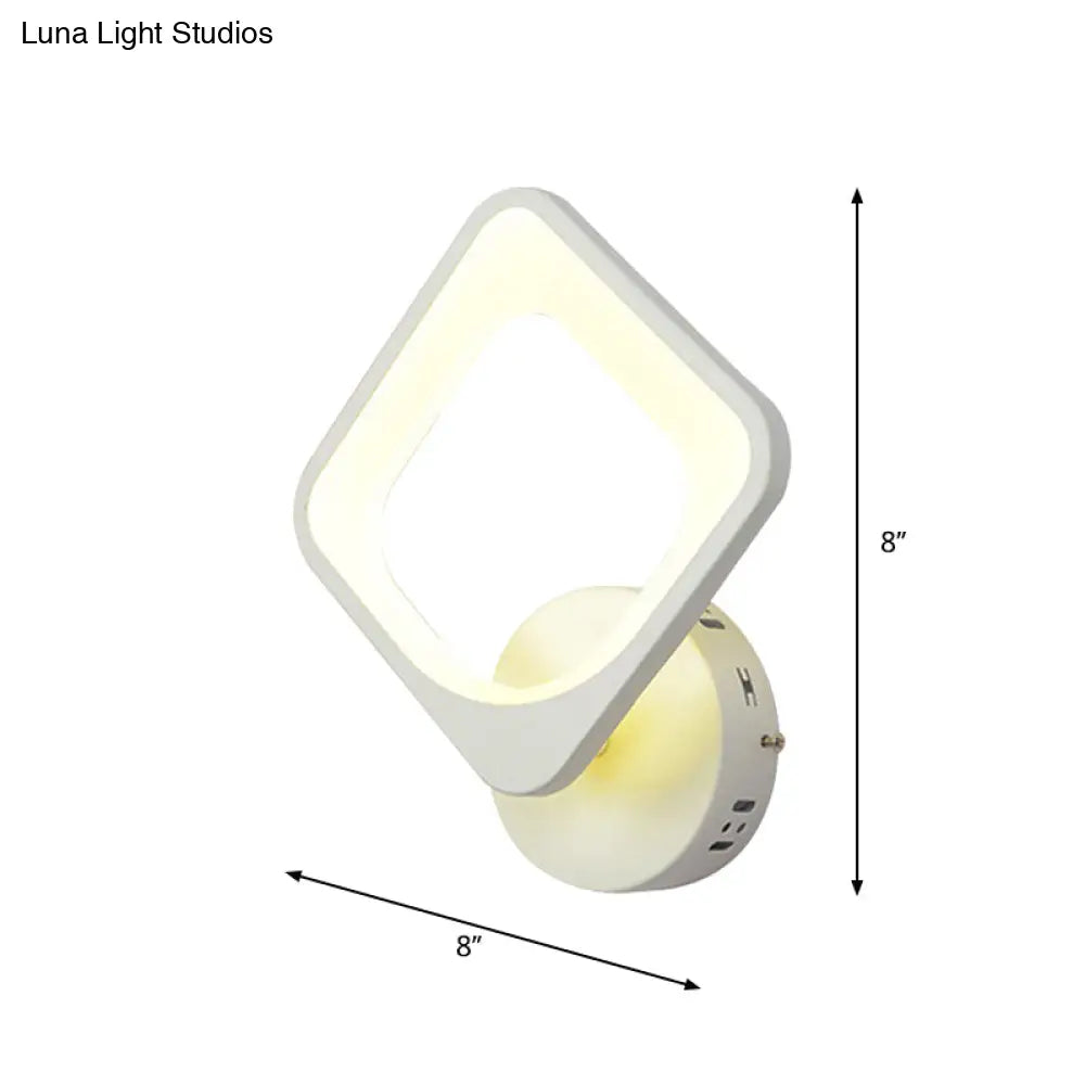 Led Cloud Wall Sconce In White For Simple Living Room Lighting