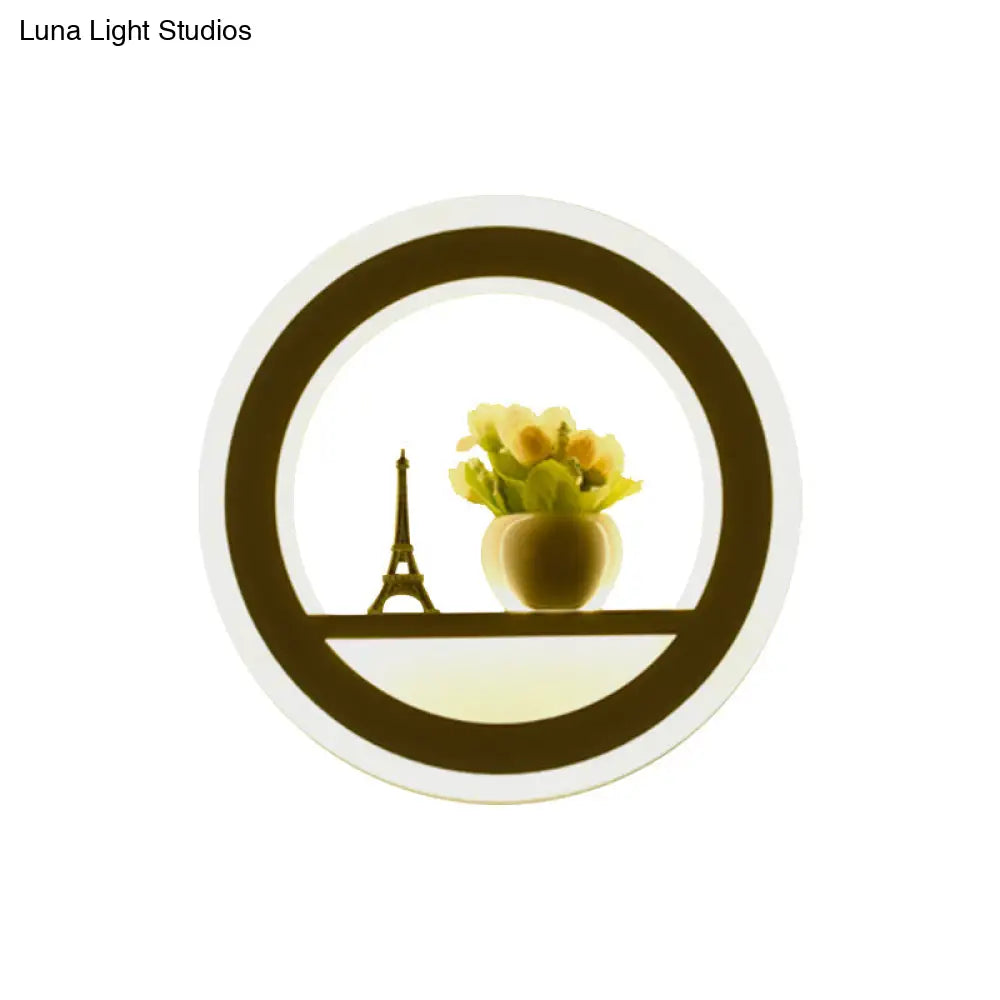 Led Cloud Wall Sconce In White For Simple Living Room Lighting