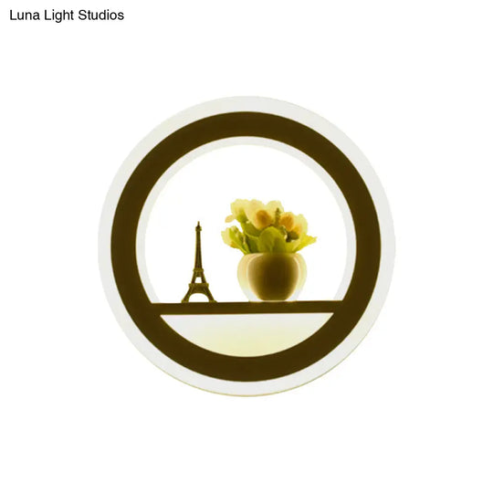 Led Cloud Wall Sconce In White For Simple Living Room Lighting