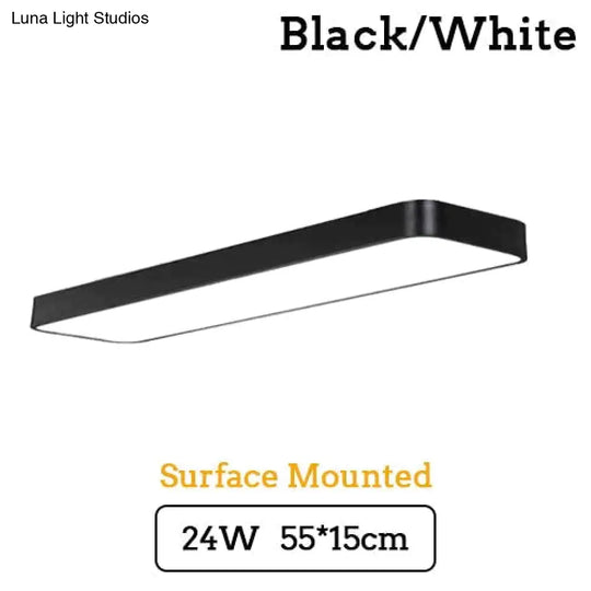 Led Modern Ceiling Light Lam Surface Mount Flush Panel Rectangle Lighting For Home And Commercial