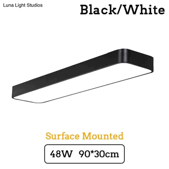 Led Modern Ceiling Light Lam Surface Mount Flush Panel Rectangle Lighting For Home And Commercial
