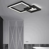 LED Modern Geometric Iron Acryl Black White LED Lamp.LED Light.Ceiling Lights.LED Ceiling Light.Ceiling Lamp For Foyer