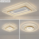 LED Modern Simple Circular Square Bedroom Dining Room Ceiling Lamp Ceiling
