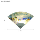 Led Nordic Snowman Wall Light For Bedroom Décor