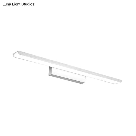 Led Nordic Style Rectangle Bathroom Wall Vanity Light - Aluminum 16/24 Width Mounted Lamp