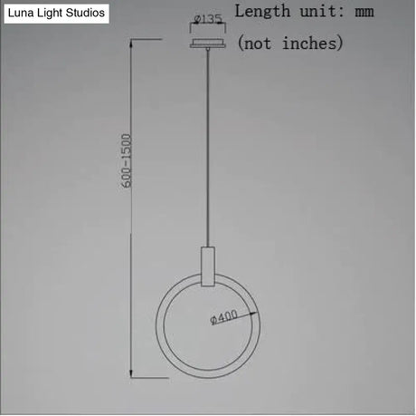 Led Nordic Wooden Iron Acryl Rings Diy Lamp Light.pendant Lights.pendant Lamp.pendant Light For