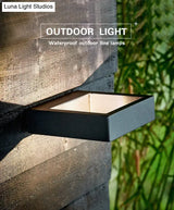 Led Outdoor Verlichting Ip65 Waterdichte Alumunim Wandlamp Tuin Villa Veranda Blaker Zwarte Kleur