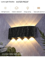 Led Outdoor Wandlamp Waterdichte Ip65 Up Down Aluminium Voor Tuin Veranda Blaker Verlichting 110V