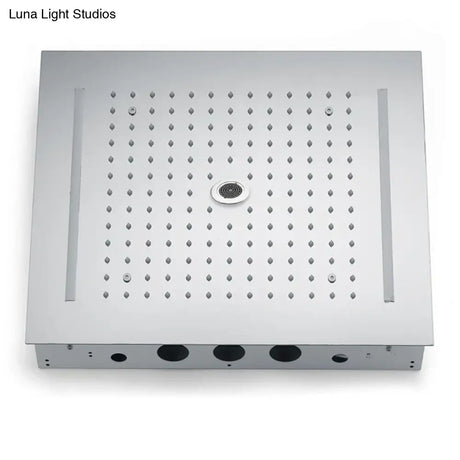 LED Shower Set Thermostatic 3 Ways Ceiling Massage Column and Rainfall Bathroom Chrome Surface shower Faucet