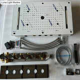 LED Shower System Thermostatic Shower 5 Ways Column Mist Waterfall Mist Chrome Bathroom Set shower Faucet